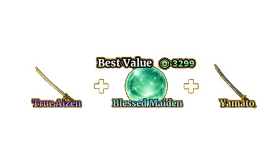TRUE AIZEN + BLESSED MAIDEN + YAMATO